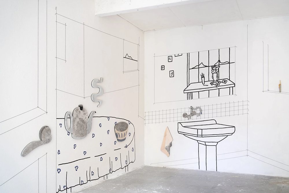 Alice Guittard, Ausstellungsansicht JUNO, 2025, Archives Sensibles, Lausanne, courtesy der Künstlerin und Double V Gallery (Paris, Marseille). Foto: Tamarine Schreiber / Archives Sensibles.